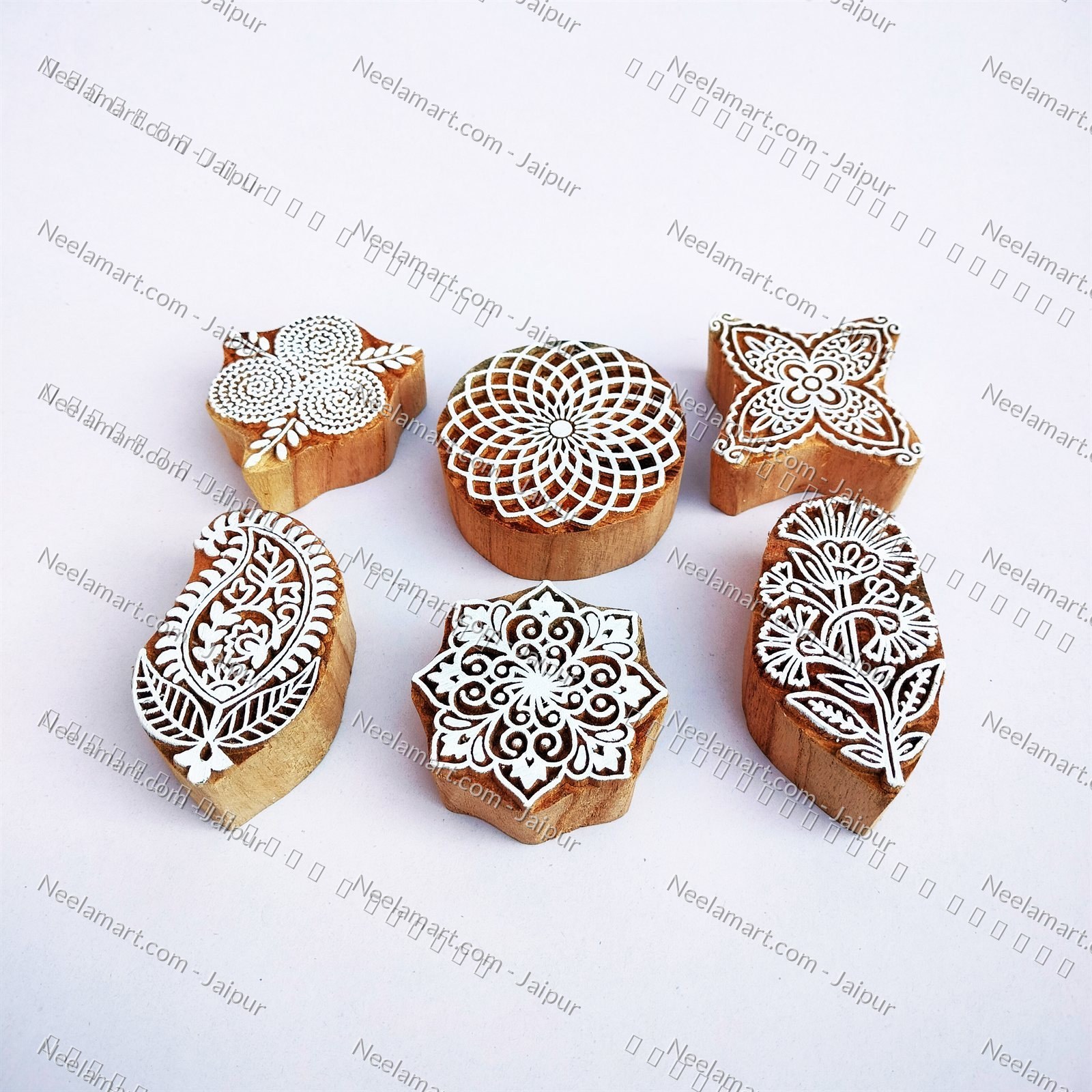 Assorted Traditional Buti Print Set printed impression